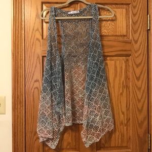 Maurices Sleeveless Open Front Knit Coverup